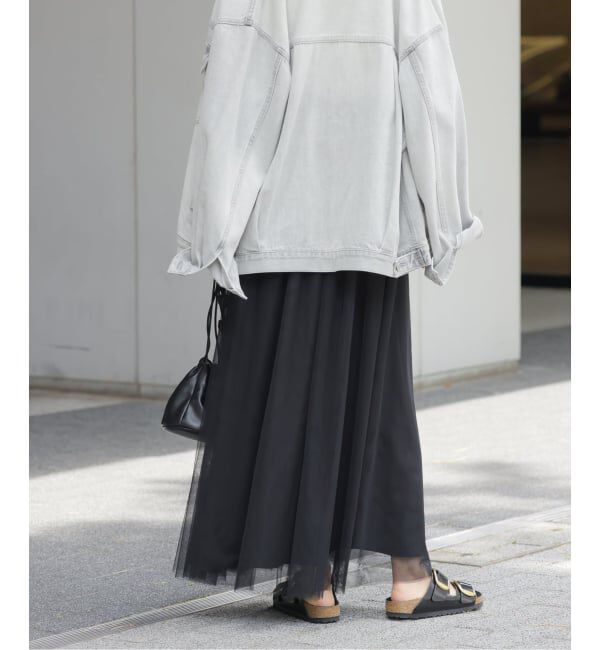 JOURNAL STANDARD relume「《WEB限定追加予約》ウォッシャブルチュールイージースカート」|スカート|