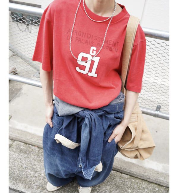 journal standard luxe「Faint Print T」|Tシャツ・カットソー|レッド
