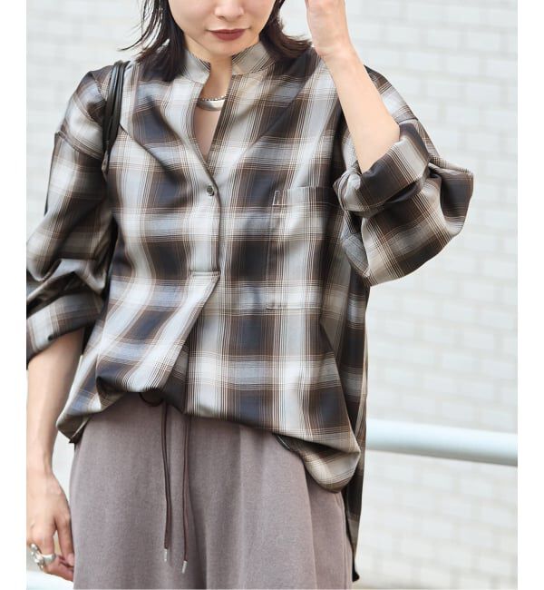 JOURNAL STANDARD「《予約》STANDPULL STRAIGHT SLEEVE」|シャツ・ブラウス|ブラウン A