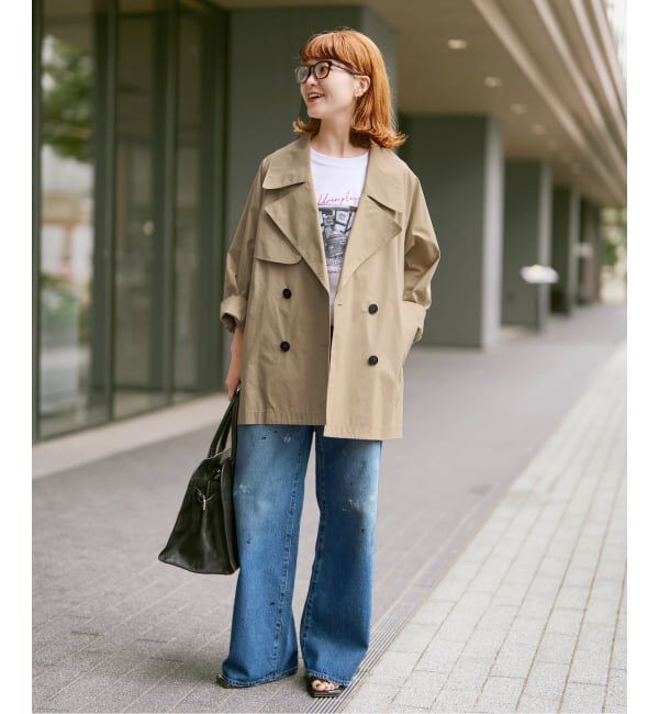 Spick and Span「《追加2》C/Pミドル丈トレンチコート」|トレンチコート|