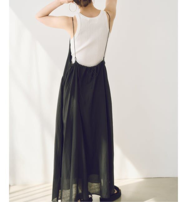 NOBLE「【洗える】normment/ノーメント COTTON RAYON CAMI DRESS」|ワンピース|