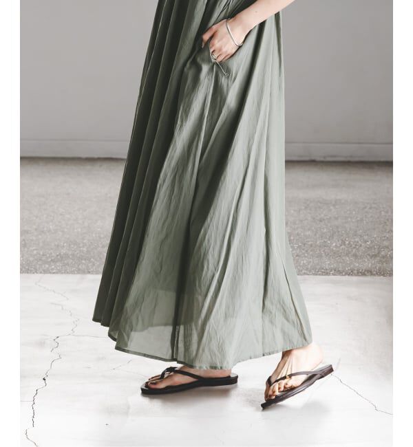 NOBLE「【洗える】normment/ノーメント COTTON RAYON CAMI DRESS」|ワンピース|