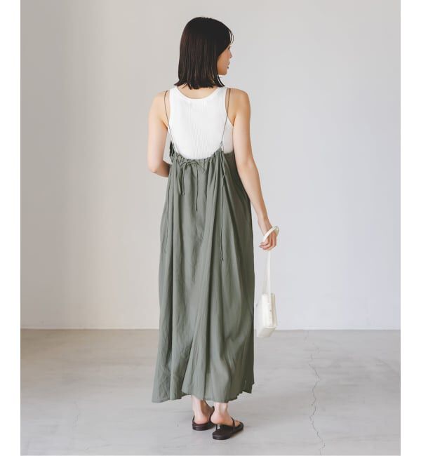 NOBLE「【洗える】normment/ノーメント COTTON RAYON CAMI DRESS」|ワンピース|