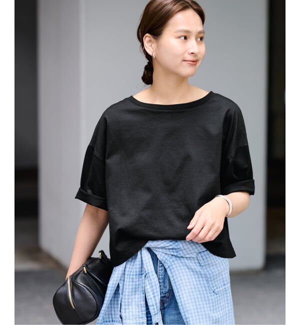 FRAMeWORK「≪汗染み防止≫NANO-SHEER ZERO 2WAYTee」|Tシャツ・カットソー|ブラック