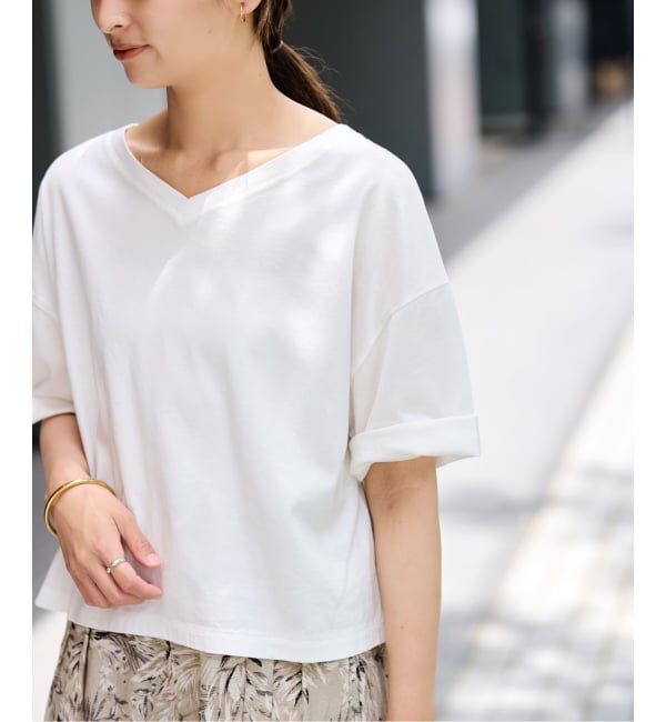 FRAMeWORK「≪汗染み防止≫NANO-SHEER ZERO 2WAYTee」|Tシャツ・カットソー|ホワイト