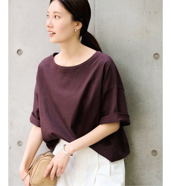 FRAMeWORK「≪汗染み防止≫NANO-SHEER ZERO 2WAYTee」|Tシャツ・カットソー|ブラウン