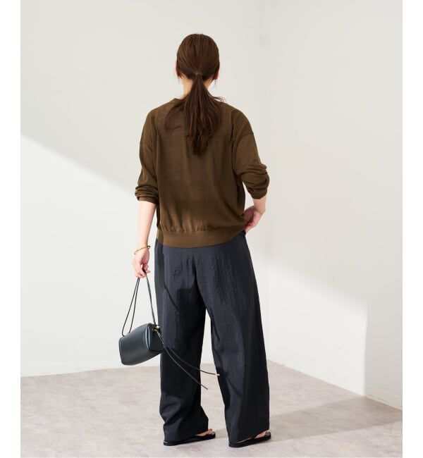 FRAMeWORK「ウォッシャブルナイロンバレルパンツ」|スラックス|