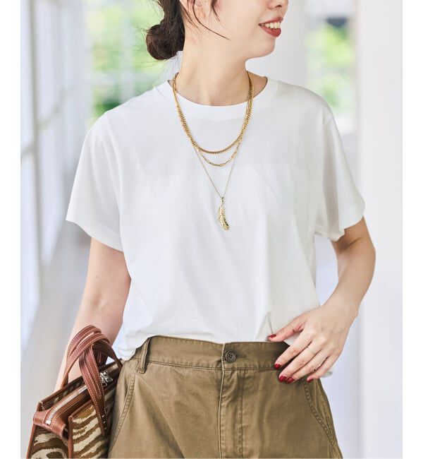 Spick and Span「《追加》汗染み防止ファインコットンTシャツ」|Tシャツ・カットソー|