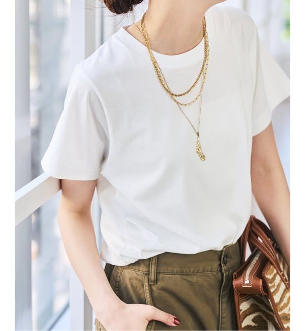Spick and Span「《追加》汗染み防止ファインコットンTシャツ」|Tシャツ・カットソー|