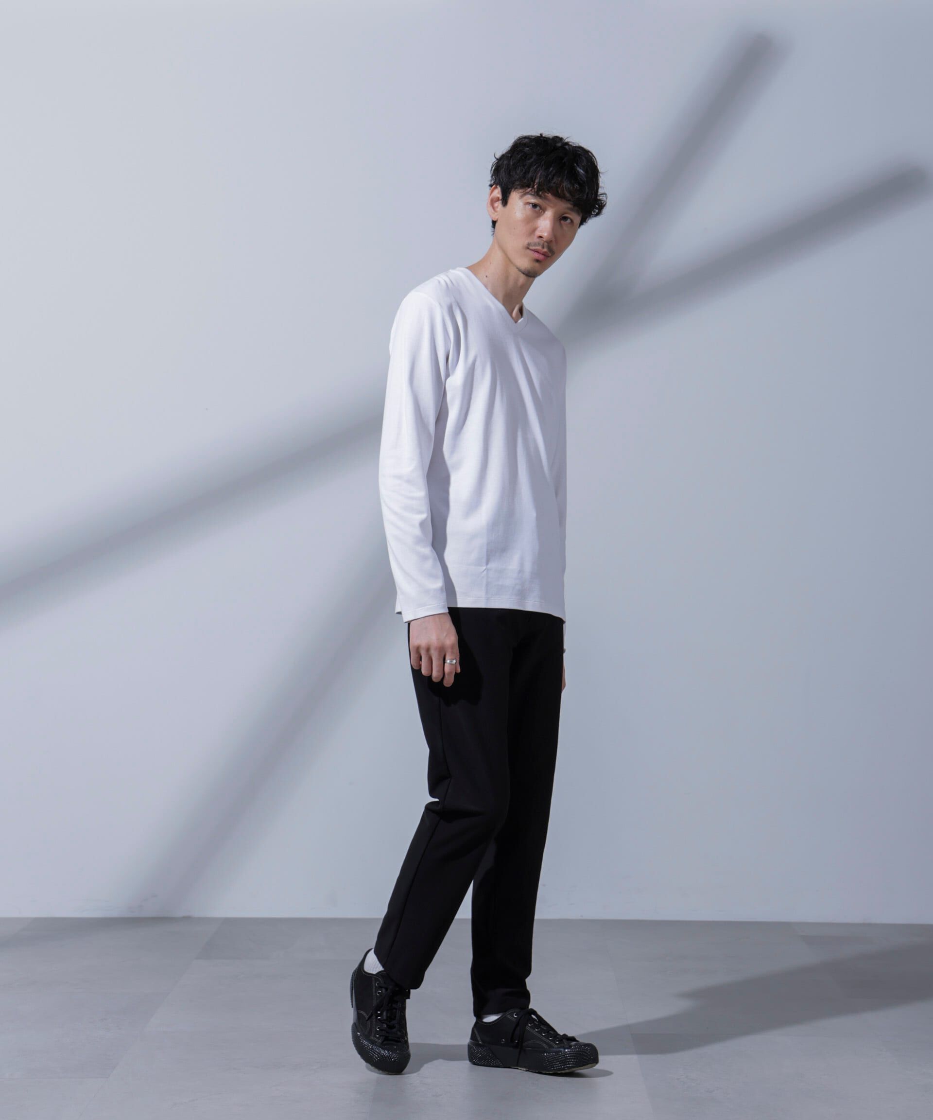 nano･universe「Anti Soaked(R)  汗染み防止 VネックTシャツ」|Tシャツ・カットソー|