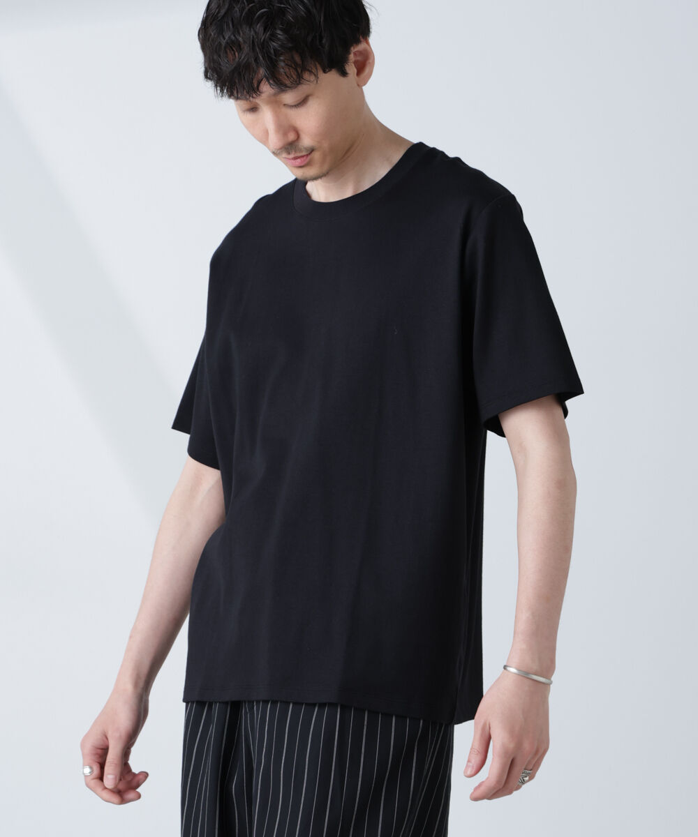 NANO universe「WEB限定/Anti Soaked(R) 汗染み防止 クルーネックレギュラーシルエットTシャツ」|Tシャツ・カットソー|