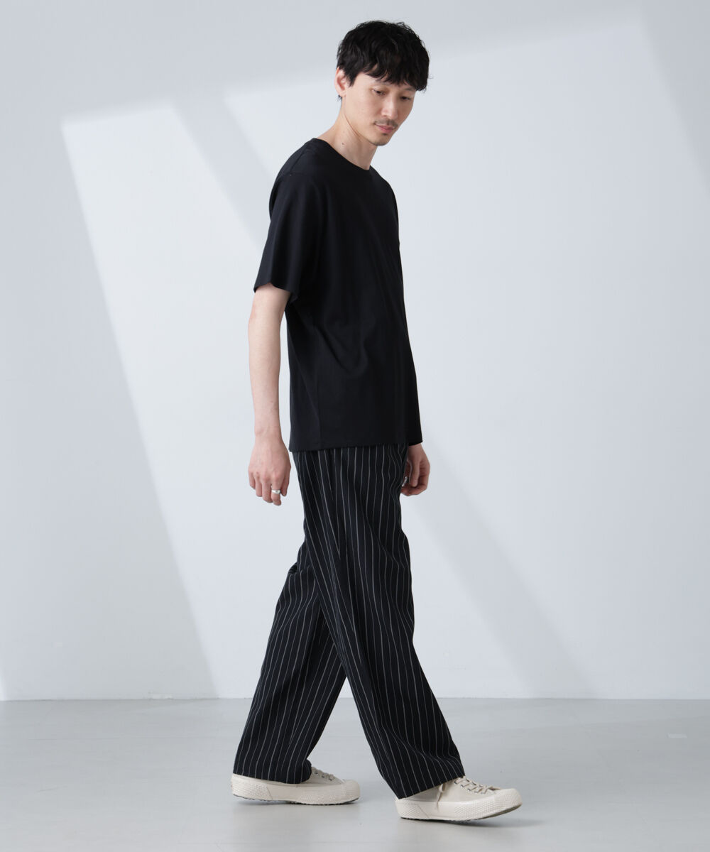 NANO universe「WEB限定/Anti Soaked(R) 汗染み防止 クルーネックレギュラーシルエットTシャツ」|Tシャツ・カットソー|