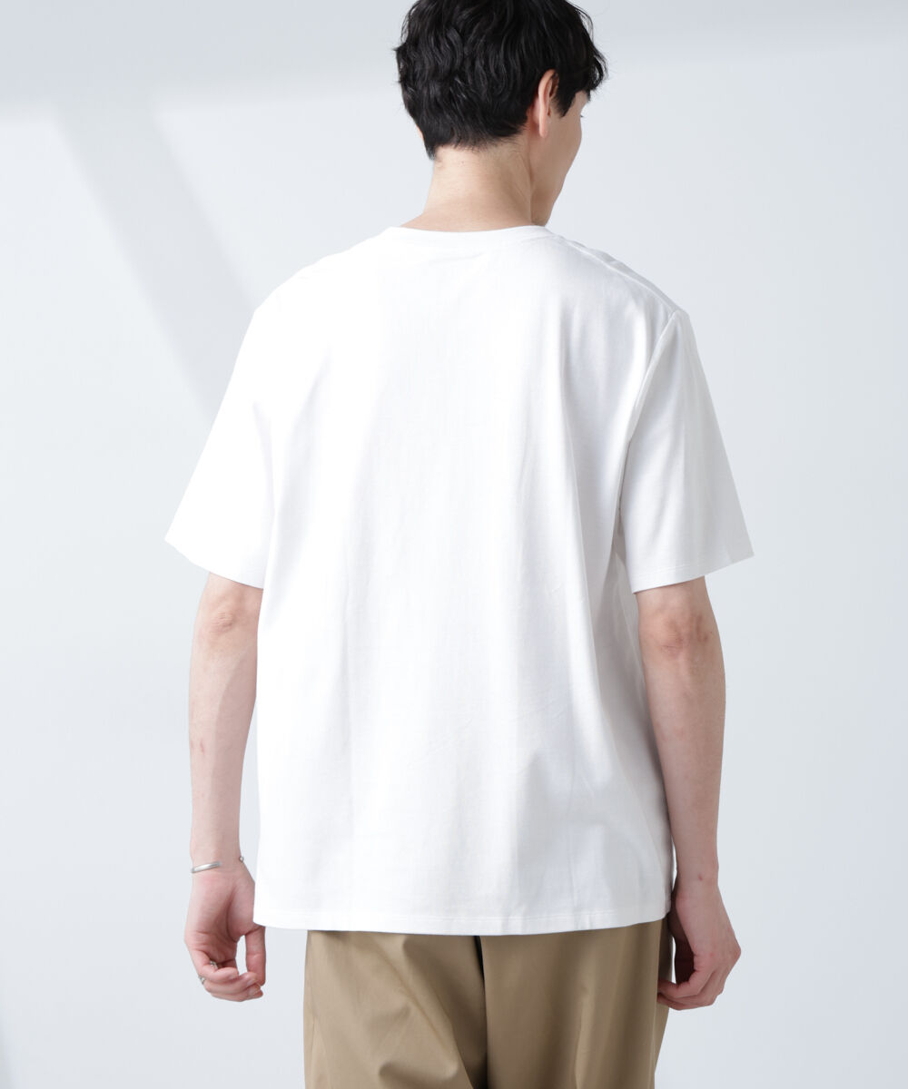 NANO universe「WEB限定/Anti Soaked(R) 汗染み防止 クルーネックレギュラーシルエットTシャツ」|Tシャツ・カットソー|