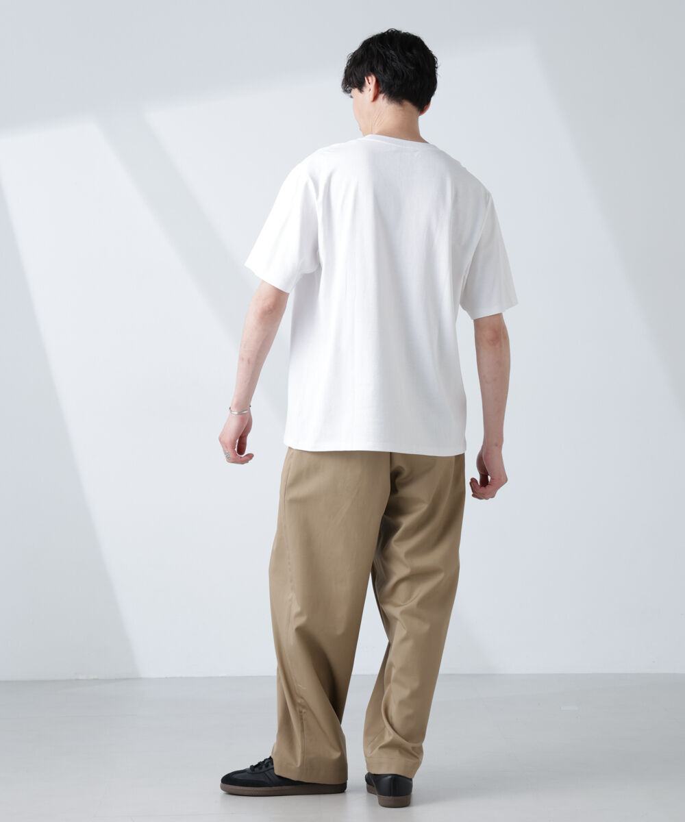 NANO universe「WEB限定/Anti Soaked(R) 汗染み防止 クルーネックレギュラーシルエットTシャツ」|Tシャツ・カットソー|