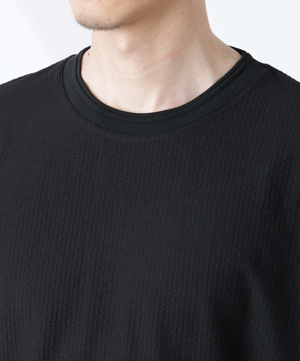 NANO universe「シルケットサッカーワイドTシャツ 半袖」|Tシャツ・カットソー|