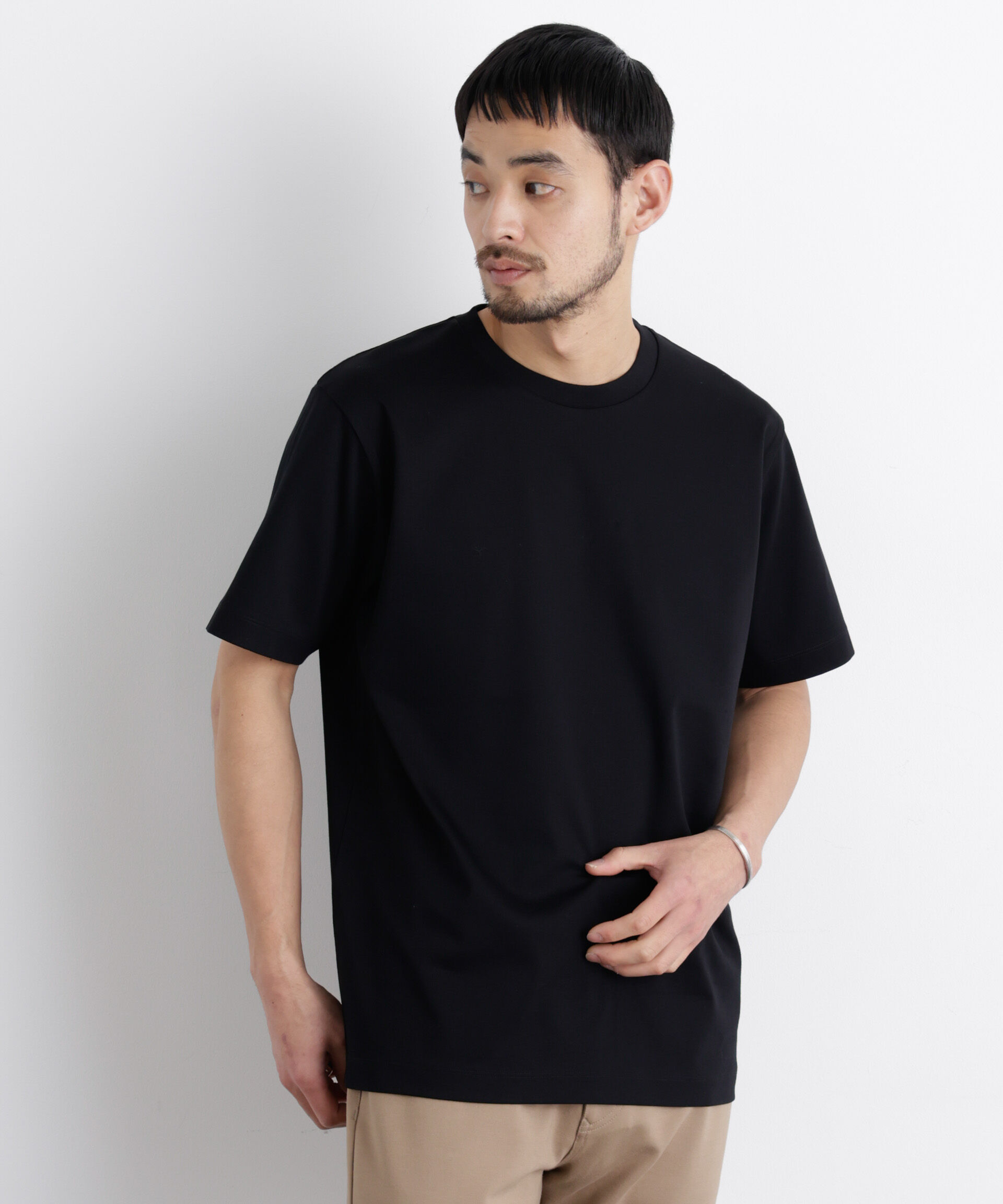 NANO universe「アンチスメル クルーネックTシャツ 半袖」|Tシャツ・カットソー|