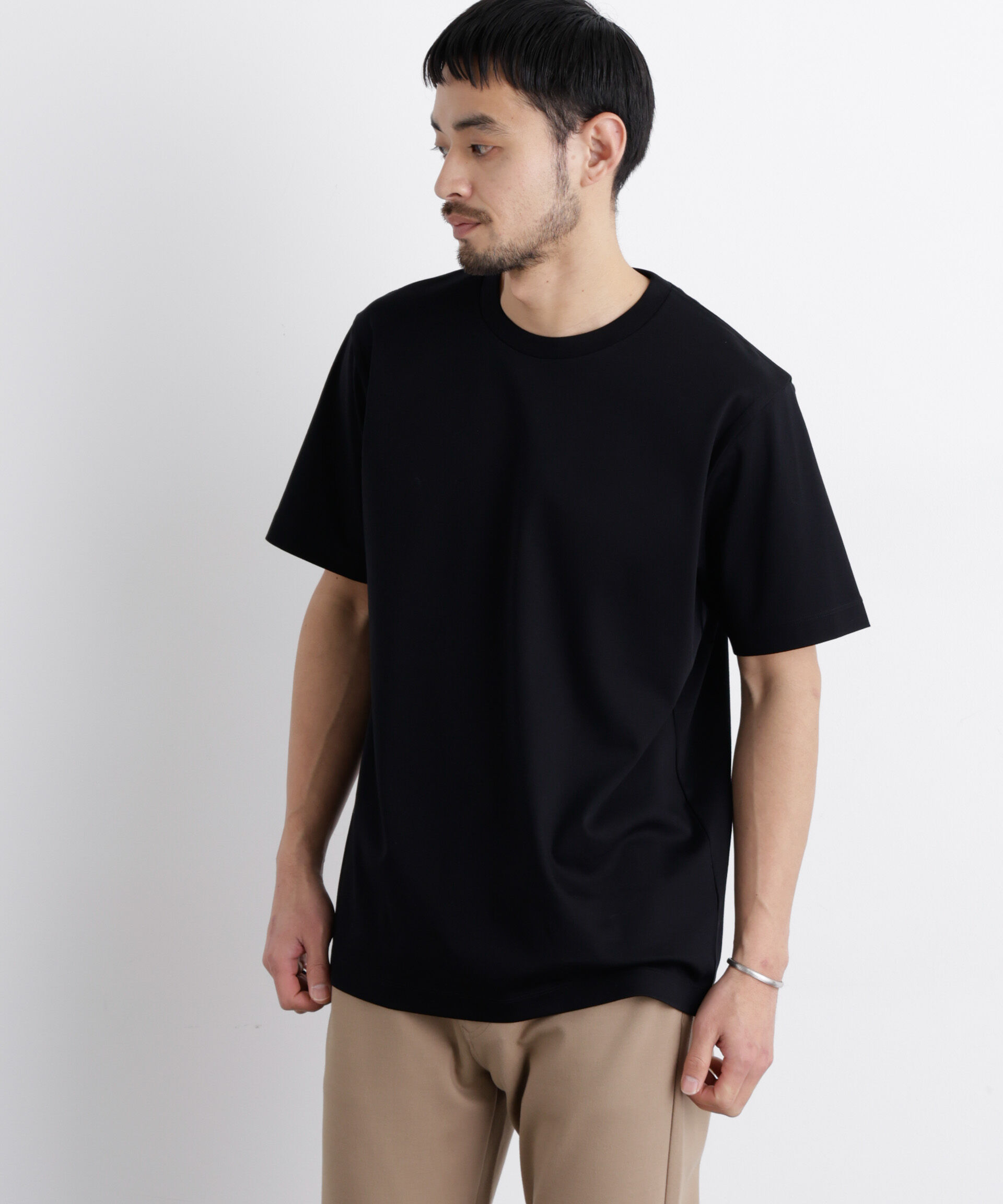 NANO universe「アンチスメル クルーネックTシャツ 半袖」|Tシャツ・カットソー|