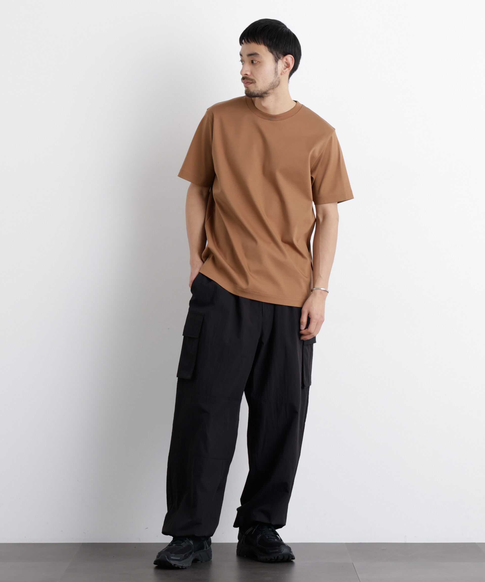 NANO universe「アンチスメル クルーネックTシャツ 半袖」|Tシャツ・カットソー|