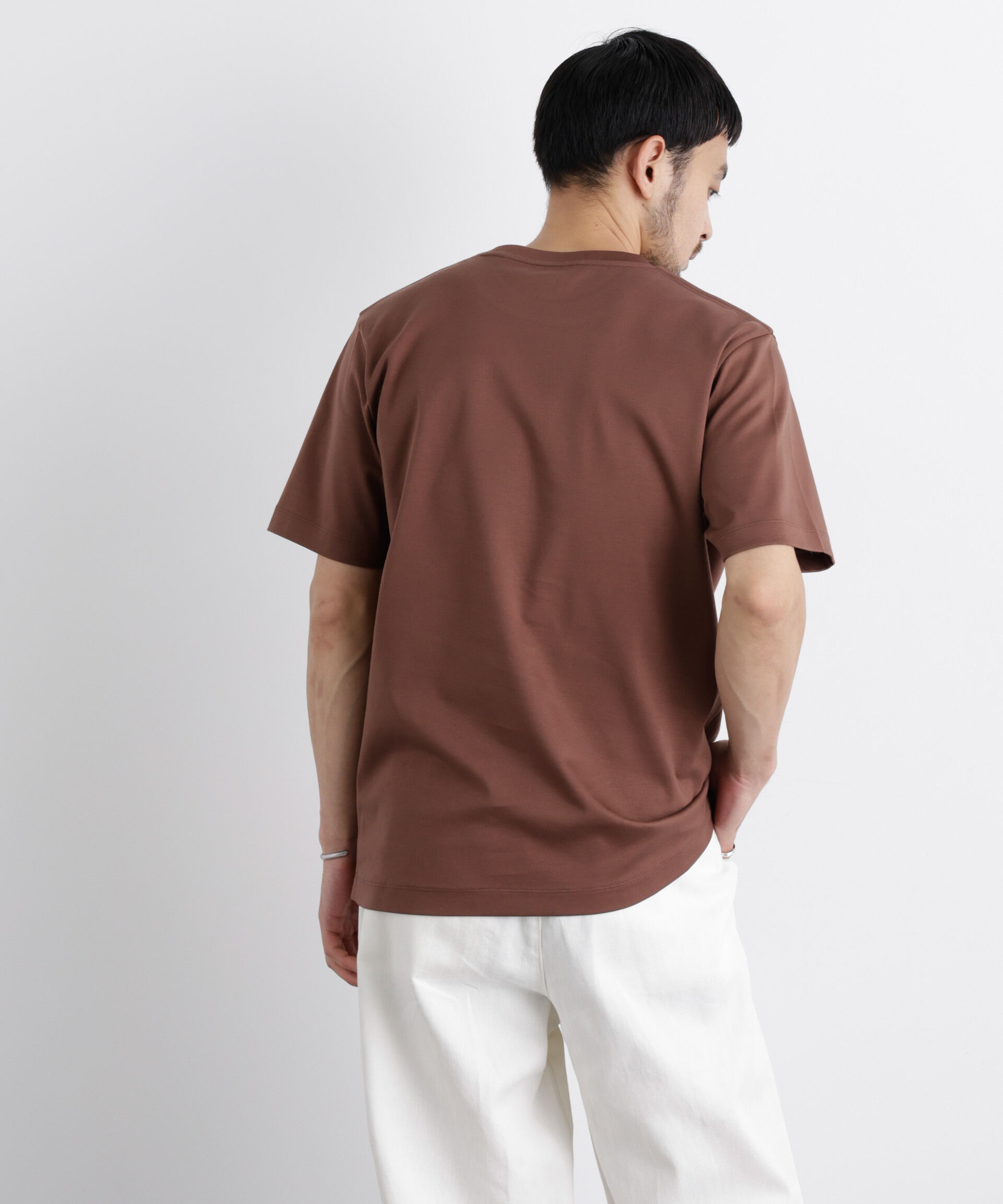 NANO universe「アンチスメル クルーネックTシャツ 半袖」|Tシャツ・カットソー|