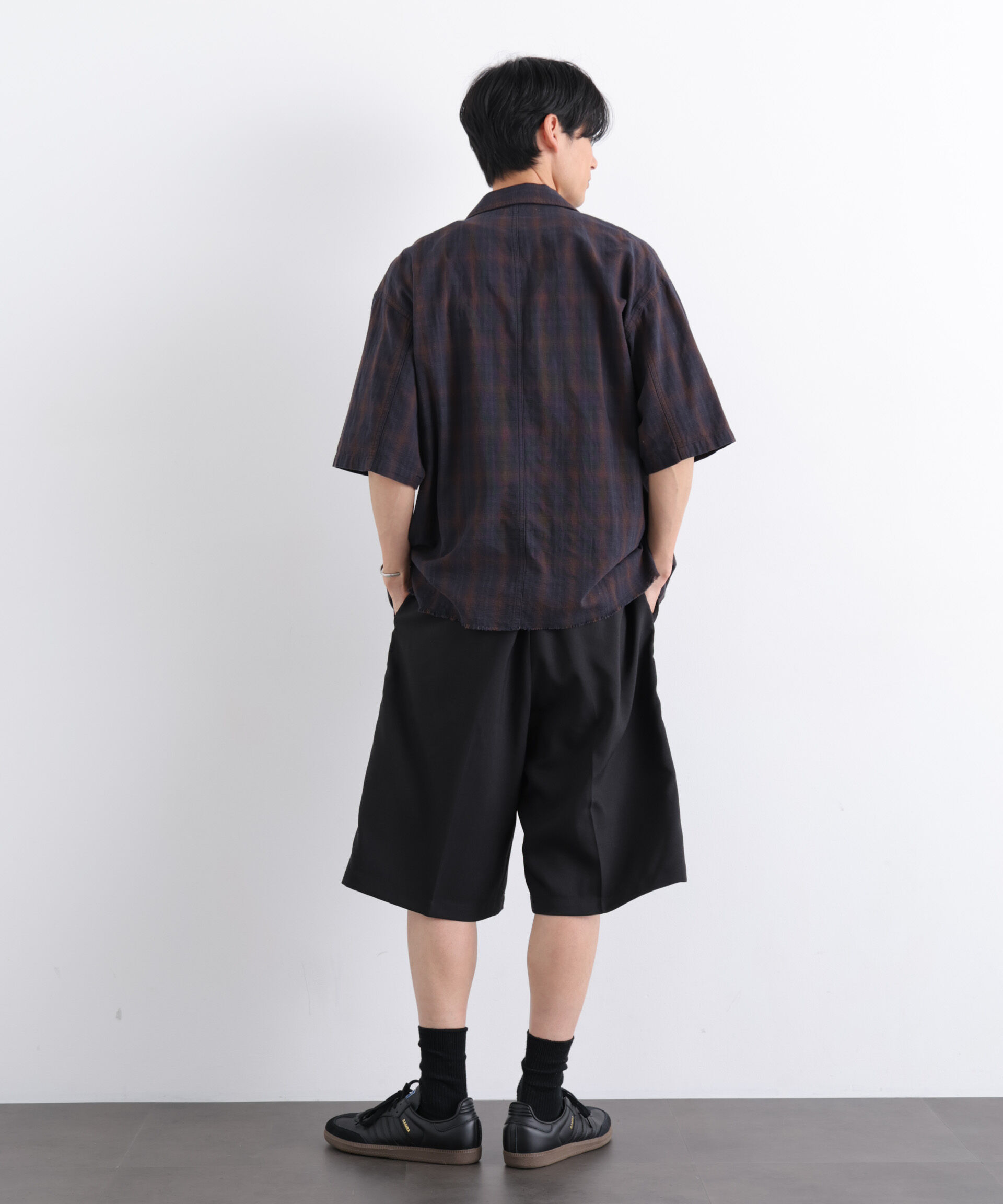 NANO universe「Dickies/別注 Wide Tuck Short Pants」|チノ|