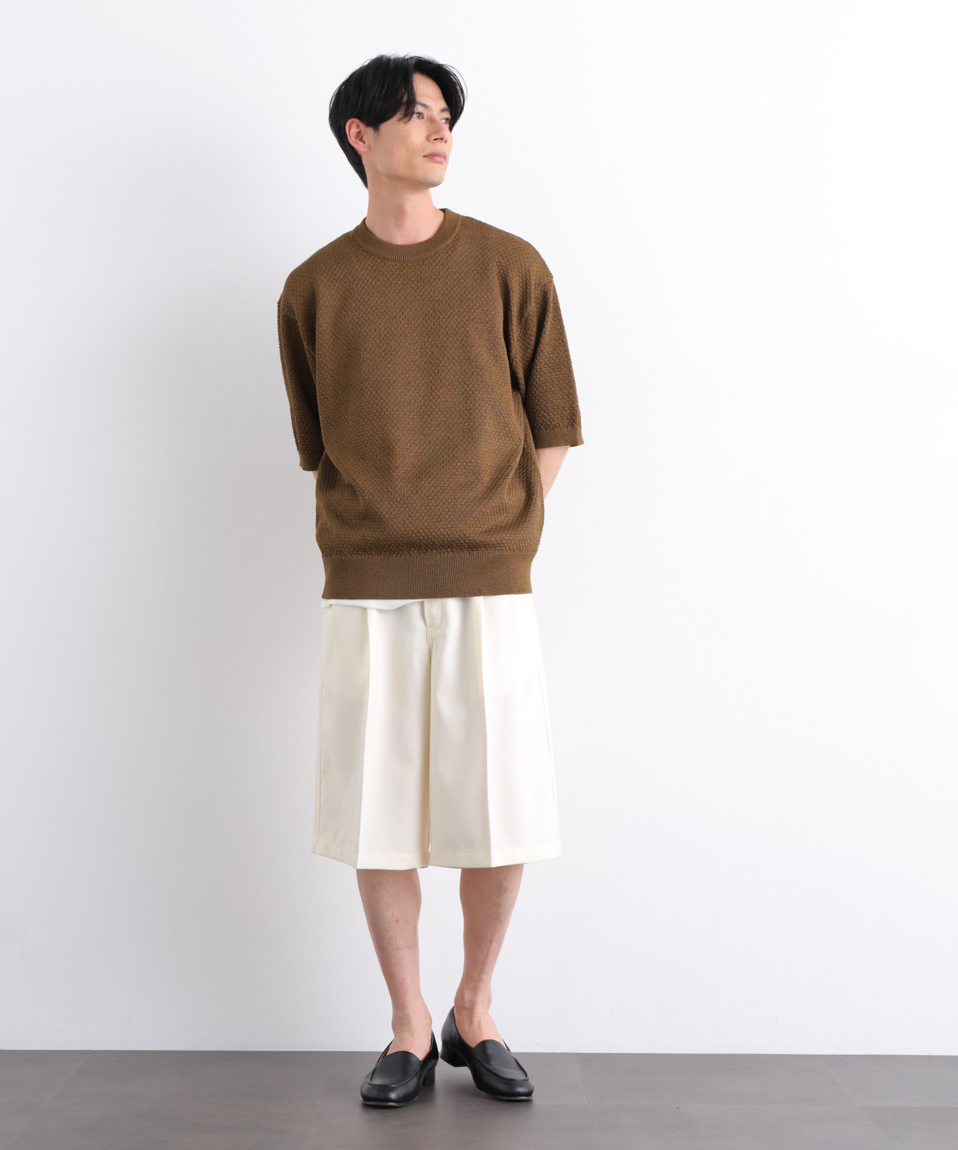 NANO universe「Dickies/別注 Wide Tuck Short Pants」|チノ|