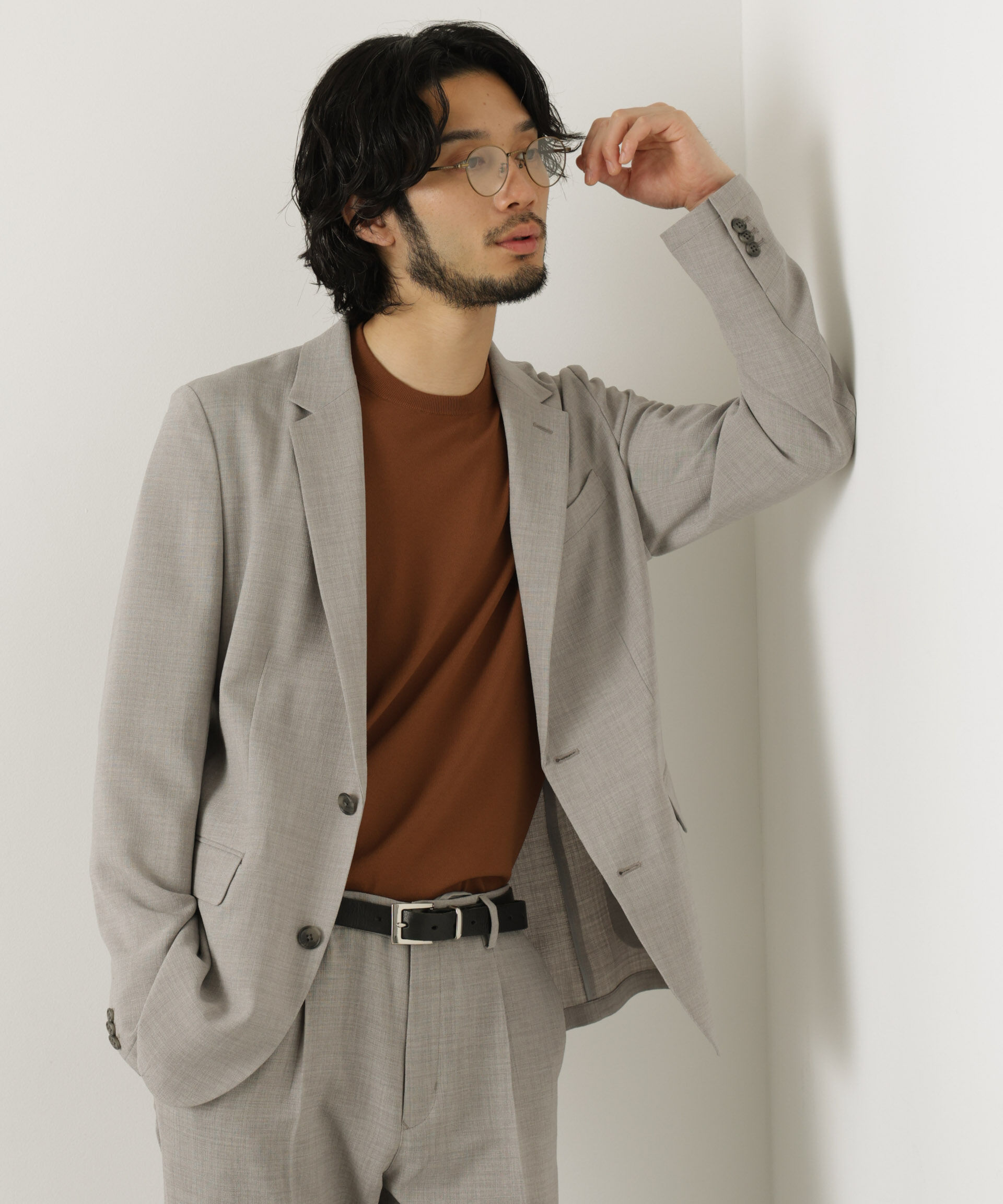 NANO universe「｢Damerino｣Reflax(R)キャンバスセットアップ/吸水速乾・防シワ」|スーツ|
