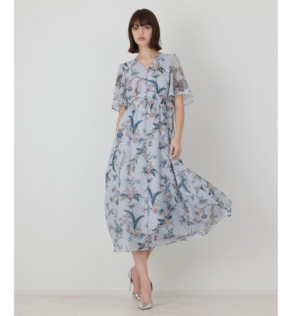 GRACE CONTINENTAL「シノワズリプリントワンピース」|ワンピース|
