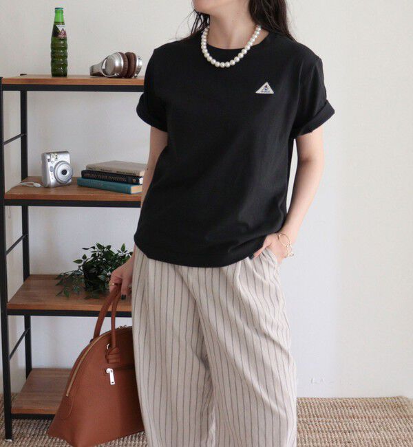 fredy emue「【GEVACO/ゲバコ】リネンバスクTシャツ」|Tシャツ・カットソー|ブラック