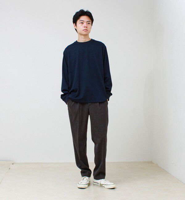 GLOSTER「ウォールジャガード リンクス クルーネック ロンT 」|Tシャツ・カットソー|