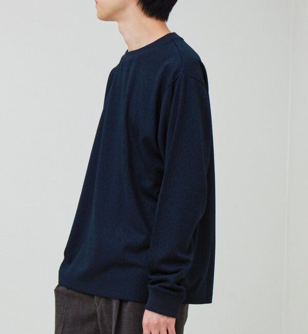 GLOSTER「ウォールジャガード リンクス クルーネック ロンT 」|Tシャツ・カットソー|