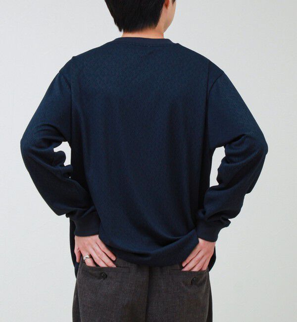 GLOSTER「ウォールジャガード リンクス クルーネック ロンT 」|Tシャツ・カットソー|