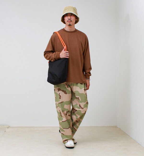 GLOSTER「ウォールジャガード リンクス クルーネック ロンT 」|Tシャツ・カットソー|