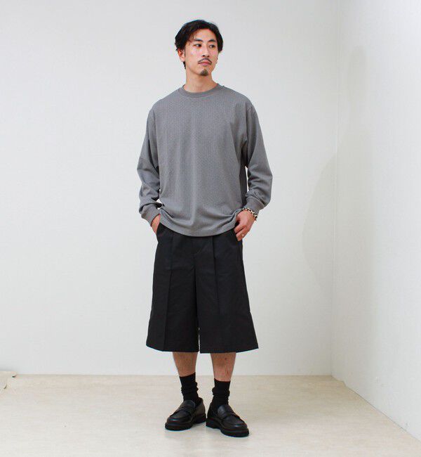 GLOSTER「ウォールジャガード リンクス クルーネック ロンT 」|Tシャツ・カットソー|