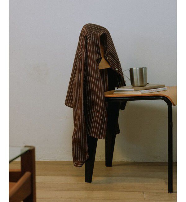 SALON adam et rope'「ACAR クロップドストライプシャツ」|シャツ・ブラウス|