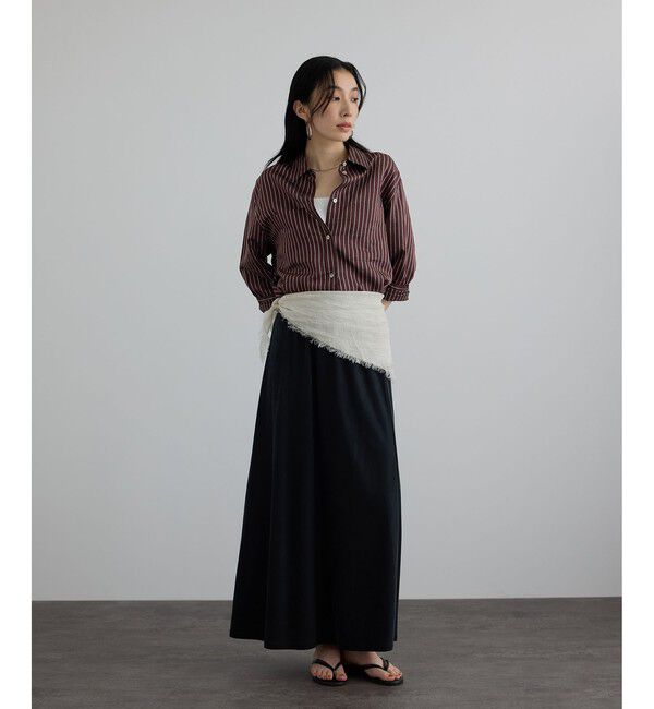 SALON adam et rope'「ACAR クロップドストライプシャツ」|シャツ・ブラウス|