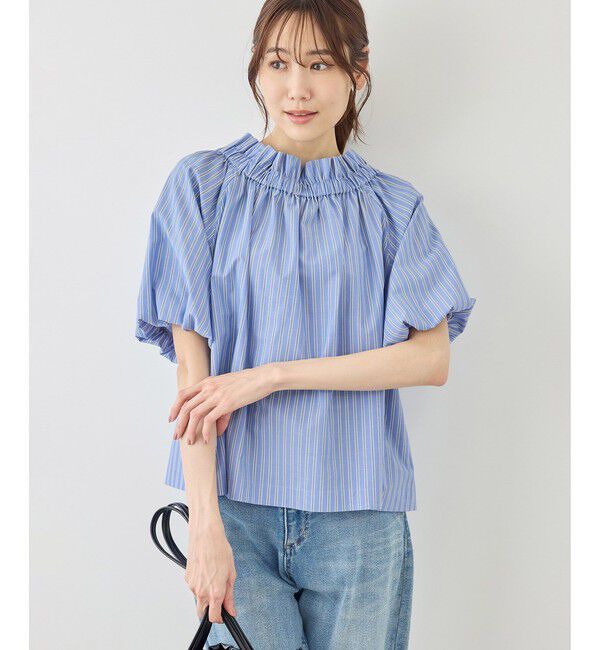 Rope&rsquo;Picnic「前後2WAYギャザーリボンデザインシャツ/UVケア・接触冷感・リンクコーデ」|シャツ・ブラウス|