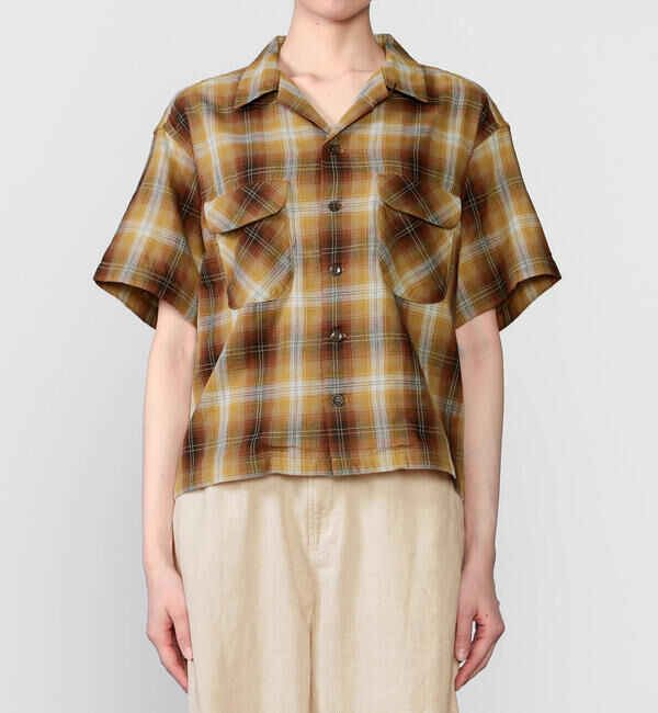 「PENDLETON | オープンカラー 半袖シャツ WOMEN」|シャツ・ブラウス|