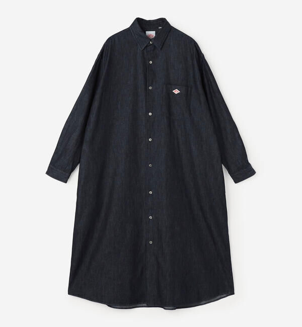 DANTON「DANTON | デニムダンガリー レギュラーカラーシャツワンピース WOMEN」|ワンピース|