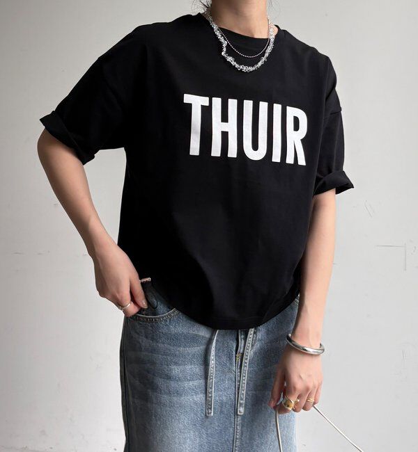  「【WEB限定】サイドドロストロゴTEE」|Tシャツ・カットソー|
