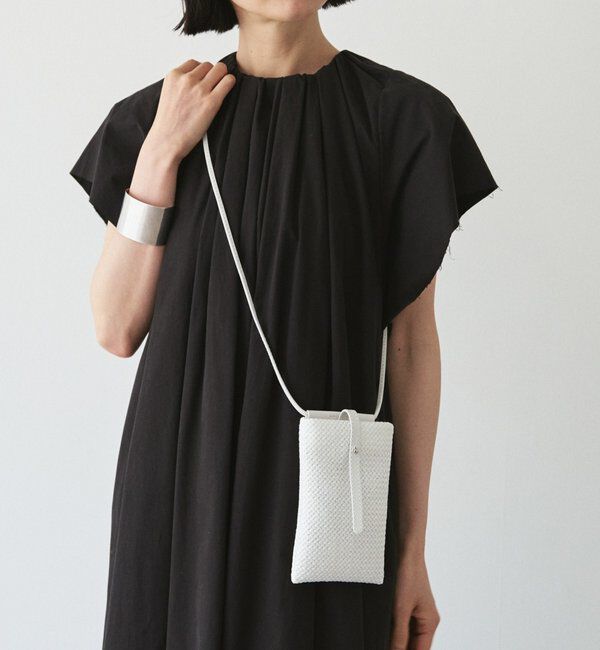  「メッシュスマホショルダーバッグ/ミニショルダーバッグ」|その他|ホワイト