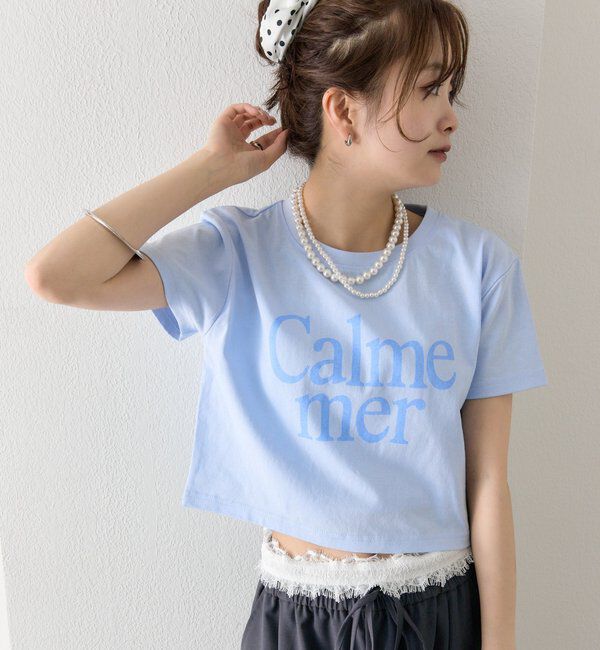  「【4色展開/短丈で使いやすい◎】カラーロゴチビTシャツ」|Tシャツ・カットソー|