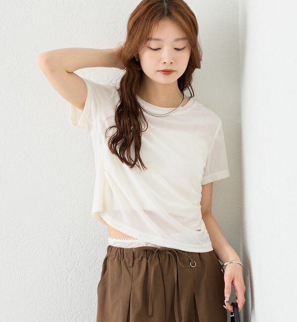  「【BLK/WEB限定カラー】ベロアTシャツ」|Tシャツ・カットソー|