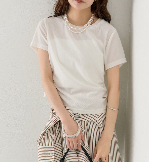  「【BLK/WEB限定カラー】ベロアTシャツ」|Tシャツ・カットソー|