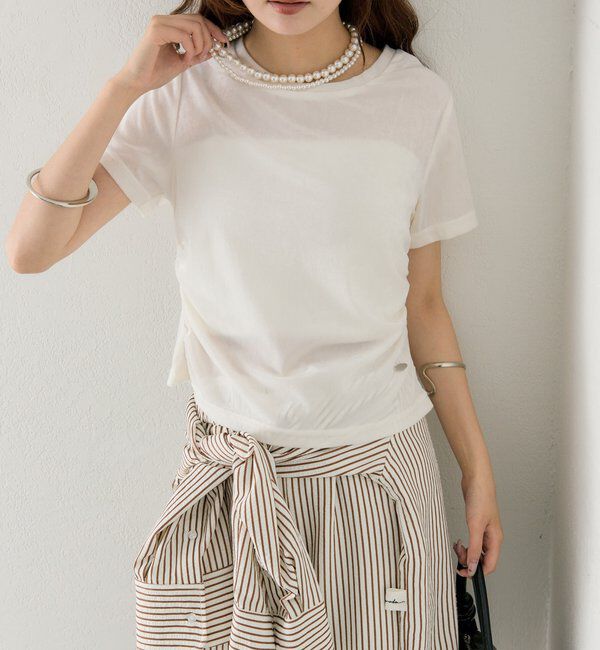  「【BLK/WEB限定カラー】ベロアTシャツ」|Tシャツ・カットソー|