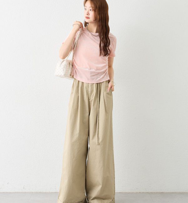  「【BLK/WEB限定カラー】ベロアTシャツ」|Tシャツ・カットソー|