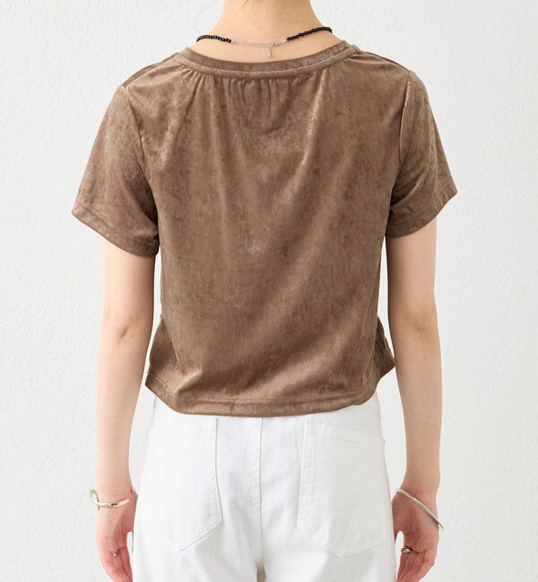  「【BLK/WEB限定カラー】ベロアTシャツ」|Tシャツ・カットソー|