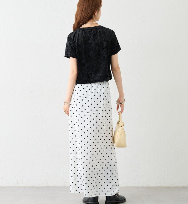  「【BLK/WEB限定カラー】ベロアTシャツ」|Tシャツ・カットソー|