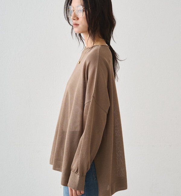  「【JAPAN MADE】和紙天竺ニット」|ニット・セーター|