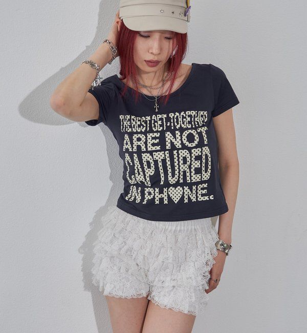  「【WEB限定】メッセージドットロゴS/S TEE」|Tシャツ・カットソー|