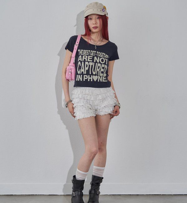  「【WEB限定】メッセージドットロゴS/S TEE」|Tシャツ・カットソー|